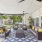 Outdoor patio furniture and ceiling fans