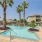 Swimming pool with tile sundeck