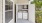 Patio closet with side-by-side washer dryer
