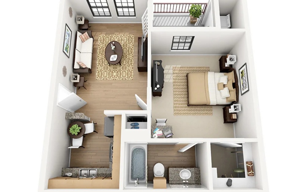 3D Apartment Floorplan