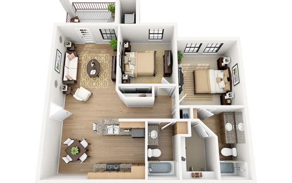 3D Apartment Floorplan